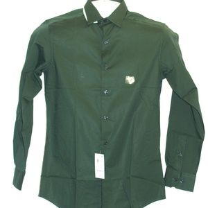 Alfani Slim Fit Men's Forest Green Dress Shirt